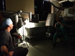 Dr. Bill Trattler Being Photographed